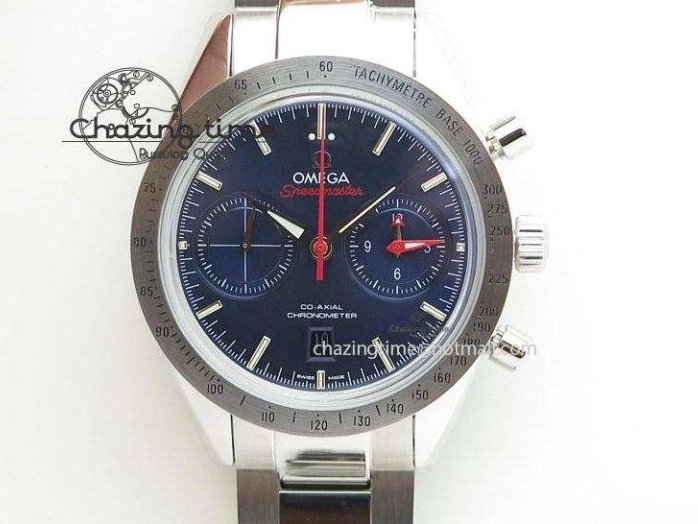 0816 Flexible Seamaster 300M SS OMF 1:1 Best Edition Black Dial Matt Black Ceramic Bezel On SS Bracelet A 8147